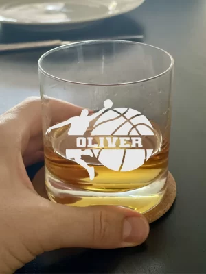 Rocks Glass with name of your choice monogrammed