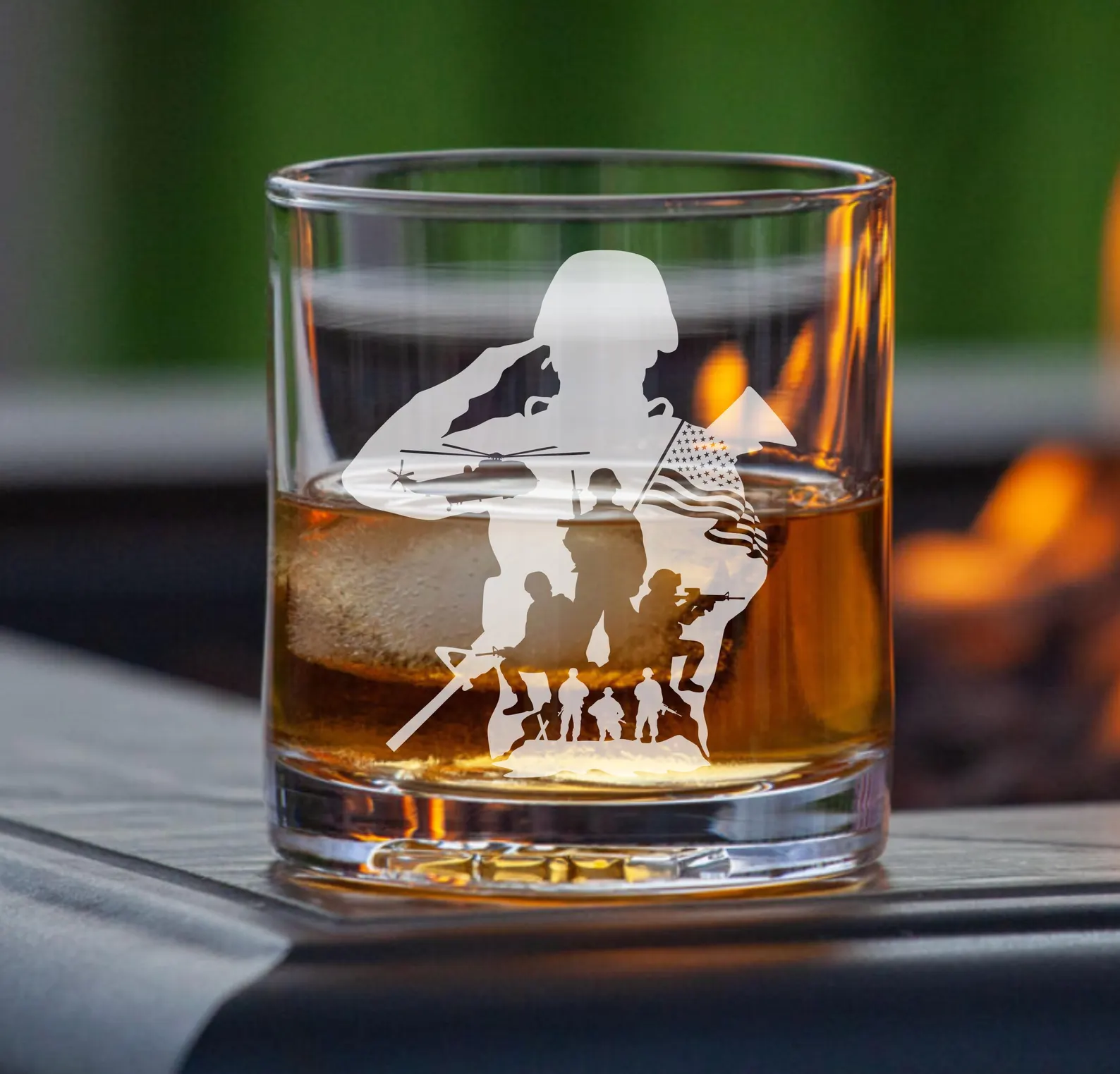 Soldier Veteran Gift Engraved Military Whiskey Glass Personalized Army Beer Pint Proud Veteran Gift for Dad Custom Father’s Day Gift