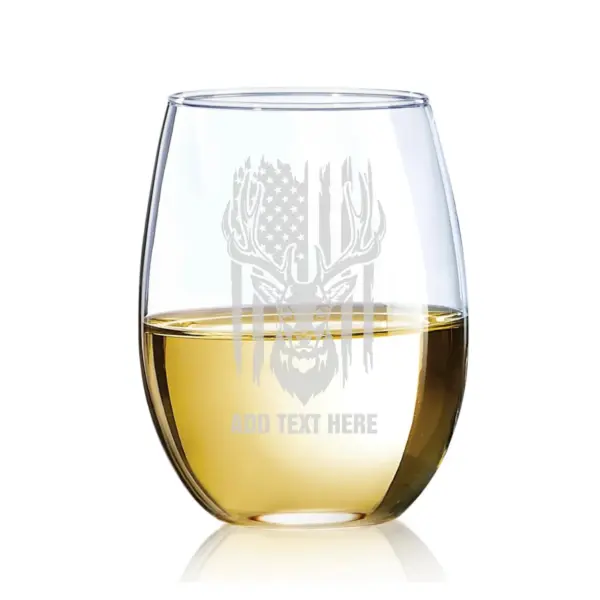 Personalized Engraved Hunting Glass Custom Whiskey, Wine, Beer Glass, Gift for Hunters, Outdoorsmen, Best Dad, Grandpa, or Father's Day Gift - Image 3
