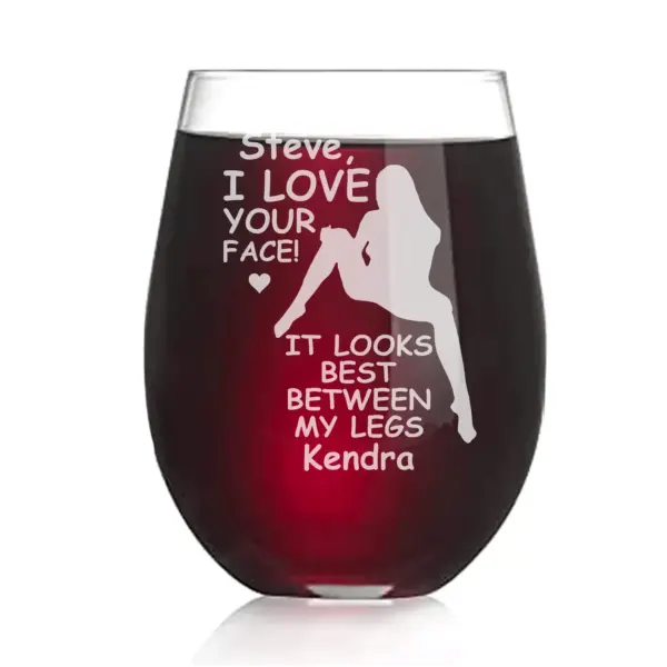 Personalized Sexy Engraved Whiskey, Beer, or Wine Glass – Funny Gift for Husband, Boyfriend – Anniversary, Couples Barware, Naughty Gift - Image 4
