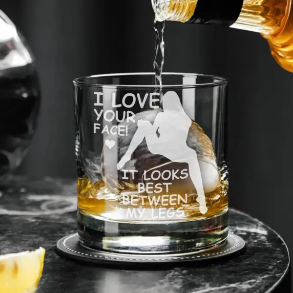 Personalized Sexy Engraved Whiskey, Beer, or Wine Glass – Funny Gift for Husband, Boyfriend – Anniversary, Couples Barware, Naughty Gift - Image 5