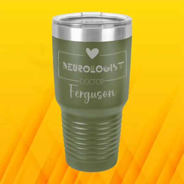 Neurologist Doctor Personalized Tumbler Gift Engraved Fathers Day Gift for Him Mothers Day Gift for Her 30 oz Tumbler Custom Doctor Gift