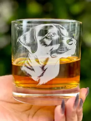 Personalized Labrador Face and Name Engraved on Glassware of your choice Whiskey, Beer Pint or Wine. Custom Gift For Dog Lovers
