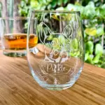 French Bulldog Custom Dog Engraved Stemless Wine Glass Dog Lover Gift Personalized Dog Memorial Gift Birthday Gift for Dog Mom Dog Dad Gift