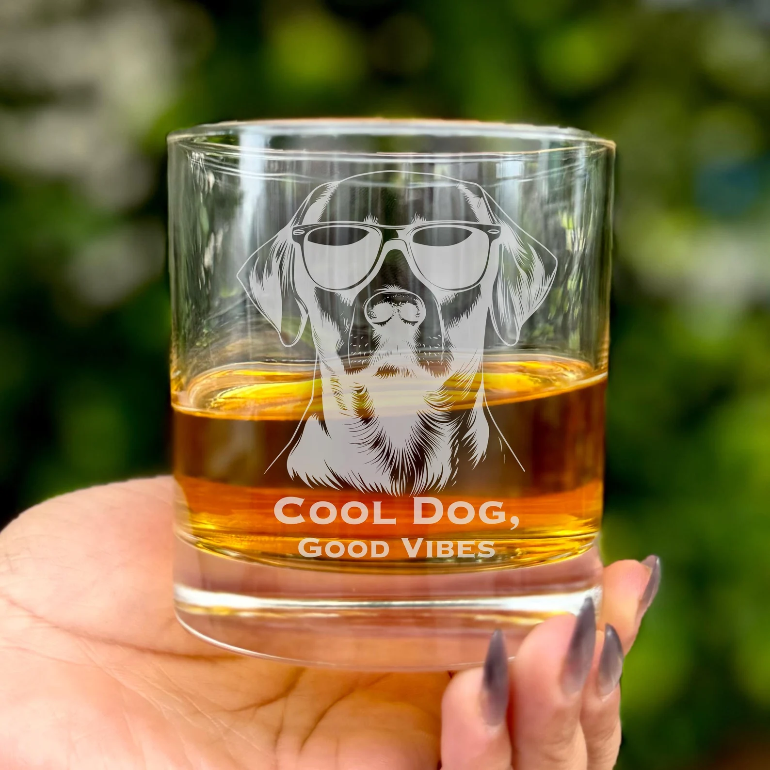 LABRADOR Dog ETCHED Cool Dog with Glasses Whiskey, Stemless Wine or Beer Pint Glass Personalized Lab Gift Custom Dog Labrador Glass Gift