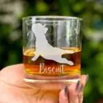 Custom Engraved French Bulldog Whiskey, Beer, or Wine Glass | Personalized Dog Memorial Gift | Pet Lover Keepsake | Dog Mom & Dad Glass Gift