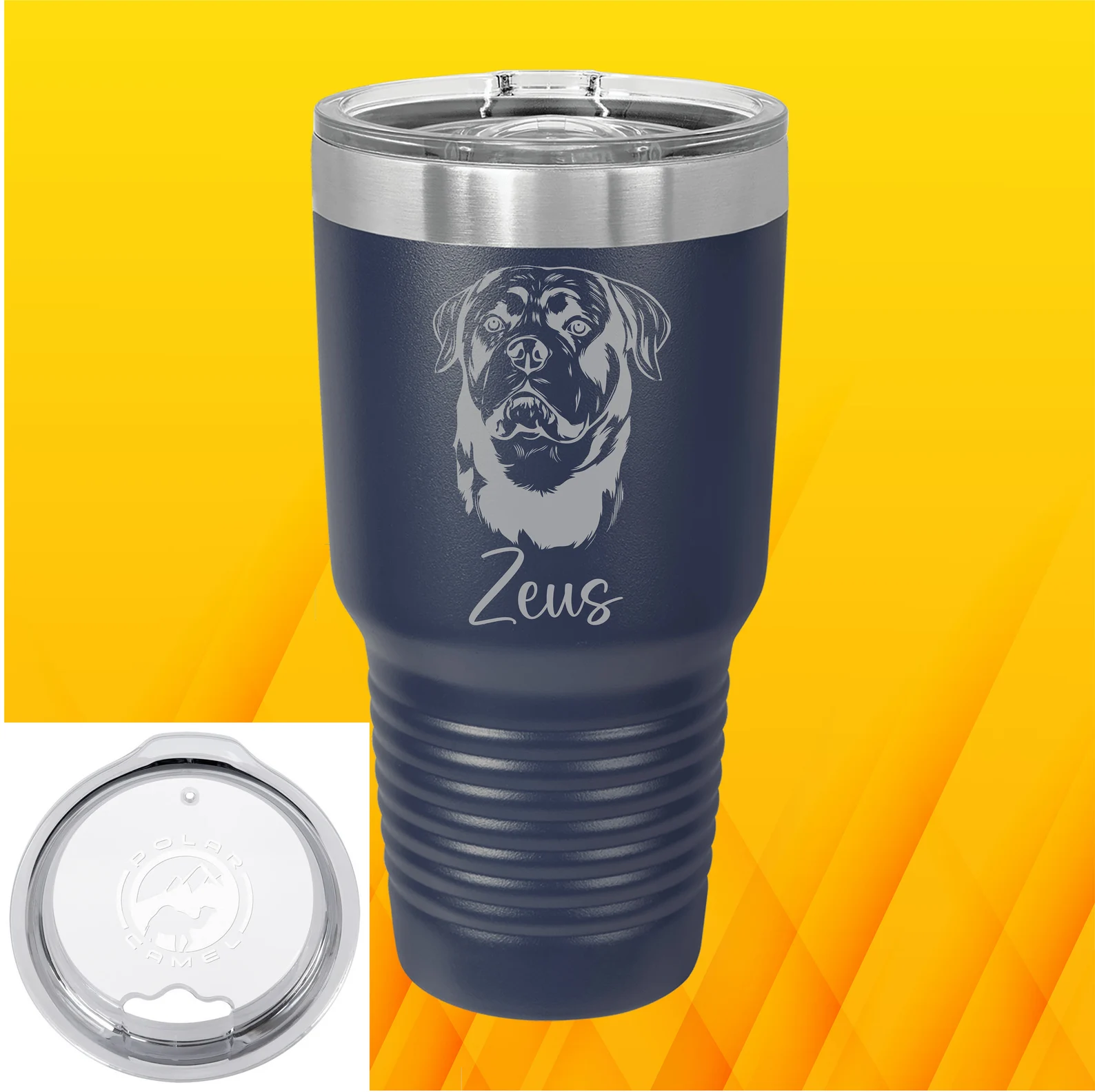 Custom Engraved Dog Tumbler – Dog Breed Selection – Personalized 30 oz Tumbler – Dog Mom/Dad Gift – Pet Memorial Gift – Pet Lover Gift
