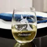 BULL TERRIER Face ENGRAVED on Stemless Wine Glasses, perfect for Dog Lover, New Puppy, Animal Lover, Homewarming, Birthday Gift