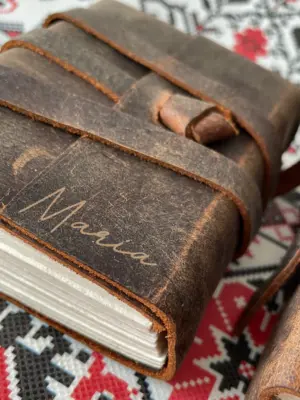 Custom Rustic Leather Journal Handmade Faded Personalized Notebook Custom Engraved Gift for Her Travel Journal Gift for Him Handmade Paper