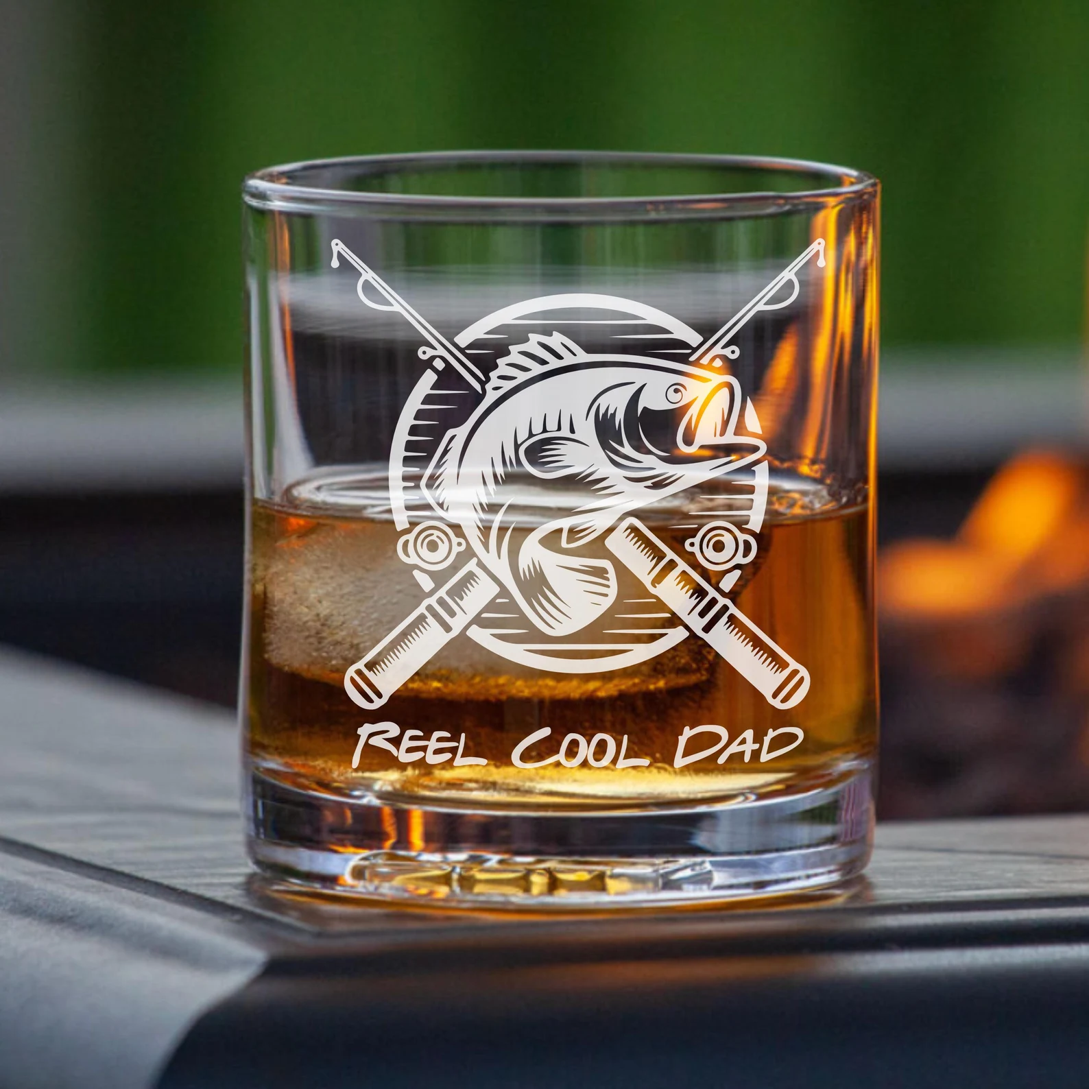 Personalized Fishing Engraved Glass for Custom Beer Pint, Wine, or Whiskey Glass Unique Gift for fisherman Perfect gift for Father’s Day