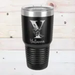Personalized Floral Initial 30oz Tumbler With Custom Name| Unique Gift for Bridesmaids, Moms & Holidays Perfect Gift For Her Valentines Gift