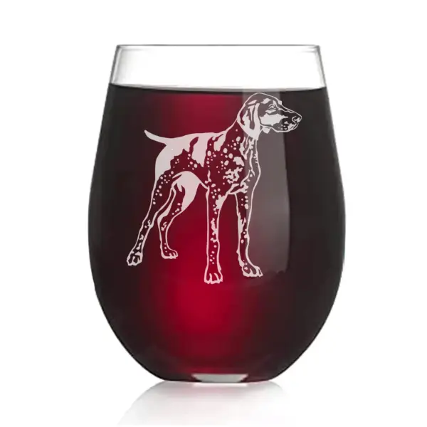 Personalized Engraved German Pointer Dog Whiskey, Wine, or Beer Glass – Custom Gift for Dog Lovers, Hunters, Pet Owners, Dog Dad, Dog Mom - Image 2