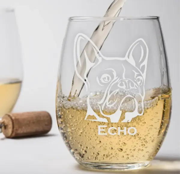 Personalized French Bulldog Engraved Glass Whiskey, Beer, or Wine Glass | Custom Dog Memorial Gift | Dog Mom & Dad Gift | Pet Lover Keepsake - Image 2