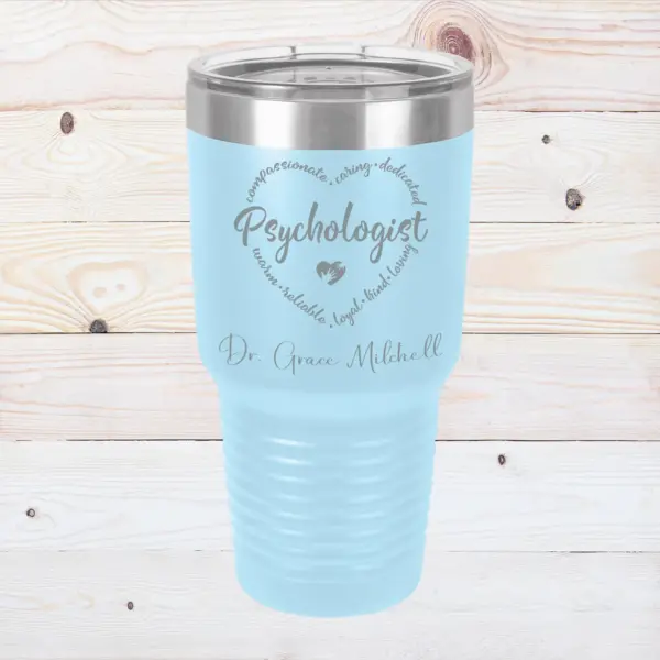 Personalized 30 oz Psychologist Tumbler – Custom Etched Design with Quote or Name – Perfect Gift for Mental Health Professionals - Image 2