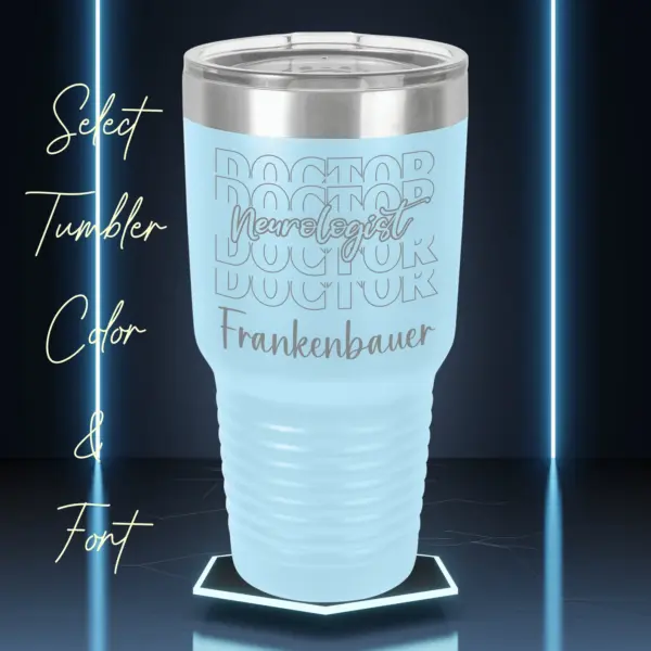 Doctor Neurologist Personalized Tumbler Gift Engraved Fathers Day Gift for Him Mothers Day Gift for Her 30 oz Tumbler Custom Doctor Gift - Image 2