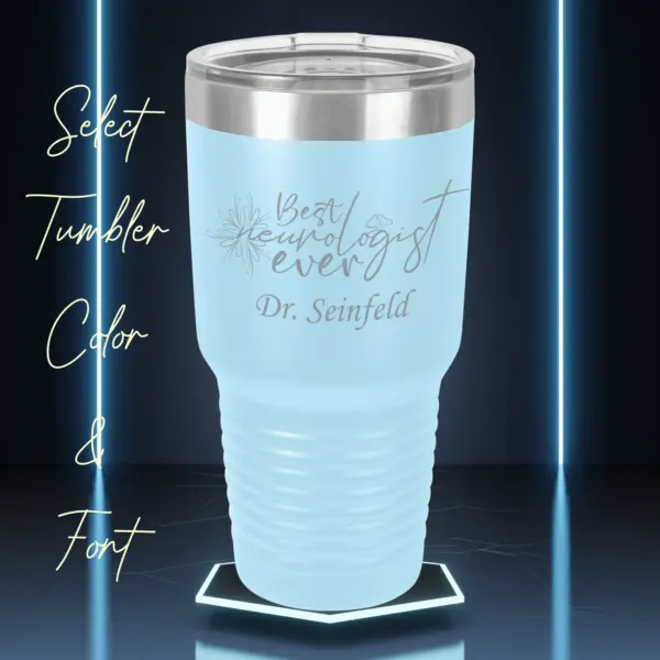 Neurologist Doctor Personalized Tumbler Gift Engraved Fathers Day Gift for Him Mothers Day Gift for Her 30 oz Tumbler Custom Doctor Gif - Image 2