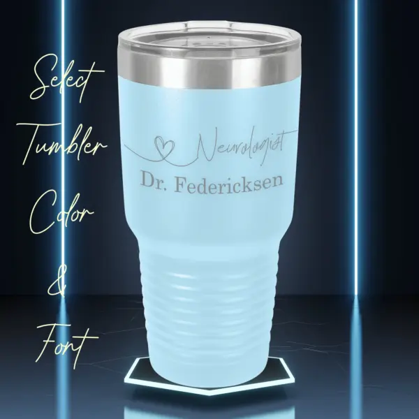 Doctor Neurologist Personalized Tumbler Gift Engraved Fathers Day Gift for Him Mothers Day Gift for Her 30 oz Tumbler Custom Doctor Gift - Image 2