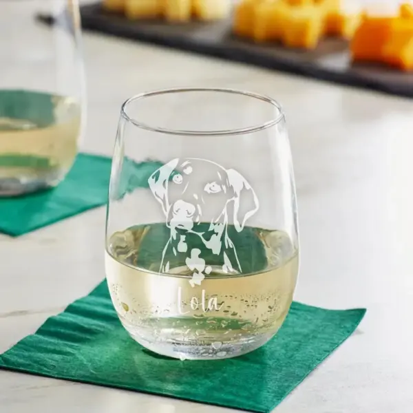 Personalized Dalmatian Dog Engraved Whiskey, Wine, or Beer Glass – Custom Pet Gift for Dog Mom, Dog Dad, Memorial, or Special Occasion - Image 3