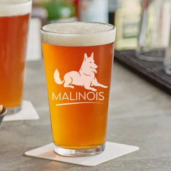 Personalized Belgian Malinois Dog Engraved Glass - Custom Whiskey, Wine, or Beer Glass - Pet Lover Gift, Dog Memorial, New Pet Gift - Image 3