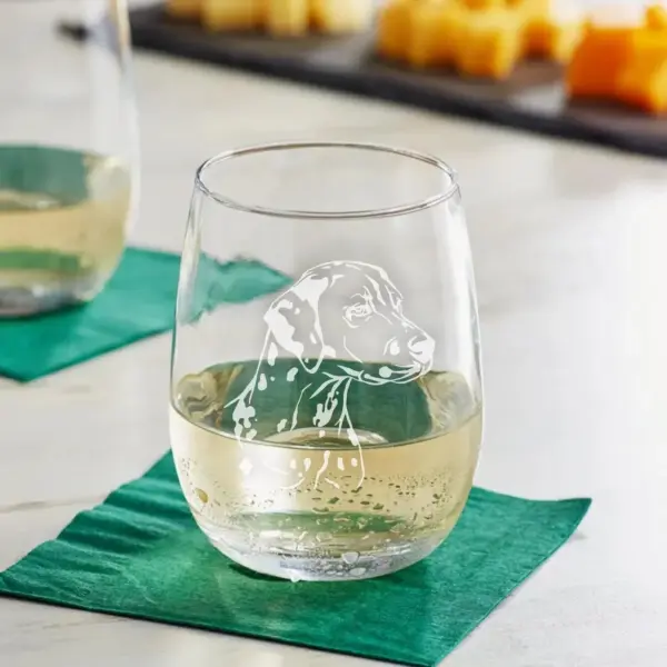 Personalized Dalmatian Dog Engraved Glass - Custom Whiskey, Wine, or Beer Glass | Pet Memorial, Dog Mom & Dad Gift, Perfect for Dog Lovers - Image 3