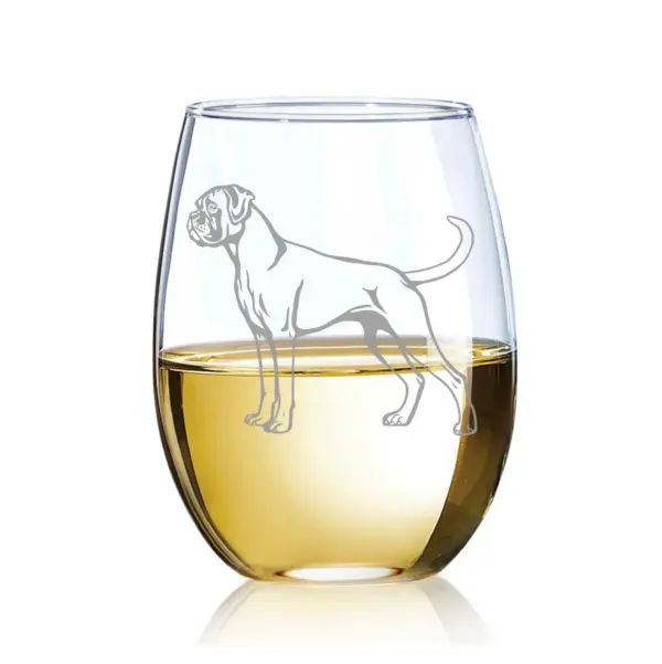 Personalized Boxer Dog Engraved Whiskey Beer Wine Glass | Custom Dog Lover Gift | Dog Memorial Glass | Gift for Him or Her | Boxer Dog Mom - Image 3