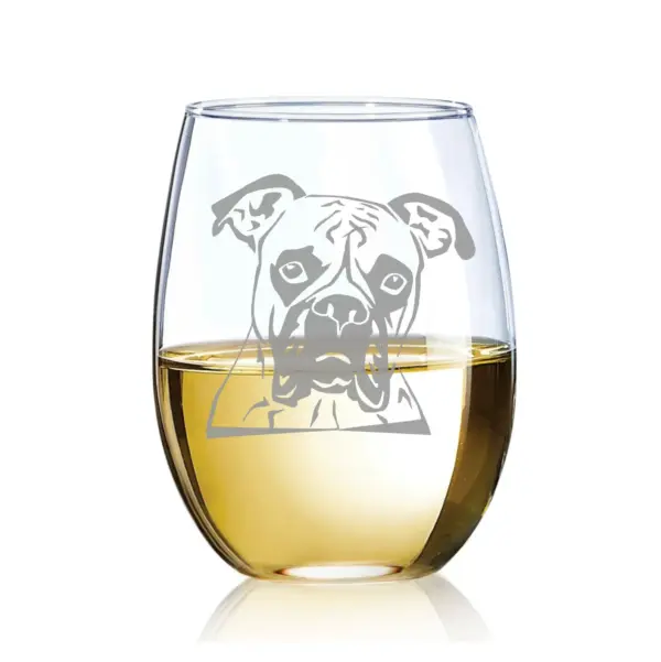 Personalized Boxer Dog Engraved Whiskey, Beer, or Wine Glass, Custom Dog Memorial Gift, Boxer Dog Mom & Dad Gift, New Pet Gift, Dog Lover - Image 3
