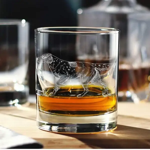 Custom Engraved Hound Dog Whiskey Glass - Personalized Pet Gift, Dog Memorial, Custom Beer Glass, Wine Glass, Unique Dog Lover Gift - Image 3