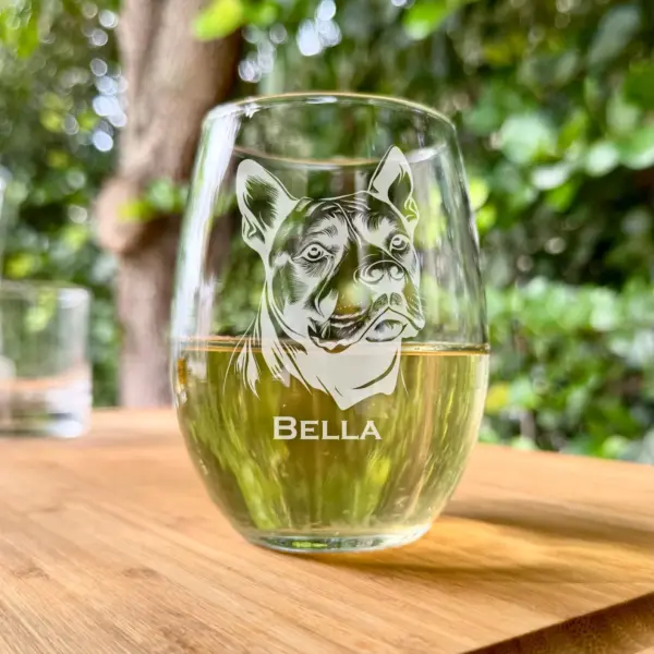 American Pitbull Personalized Engraved Glass - Custom Whiskey, Wine, or Beer Glass- Dog Lover Gift, Pet Memorial, Animal Lover, Dog Mom Gift - Image 6