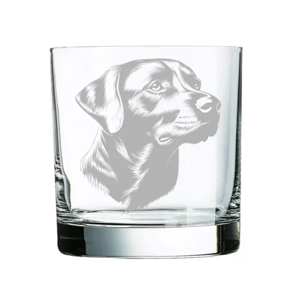 Personalized Labrador Face and Name Engraved on Glassware of your choice Whiskey, Beer Pint or Wine. Custom Gift For Dog Lovers - Image 4