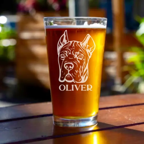 CANE Corso Dog ENGRAVED Whiskey Glass or Stemless Wine Glass Gift for Dog Mom New Pet Gift Dog Memorial Custom Cane Corso Glass Dog Dad - Image 3