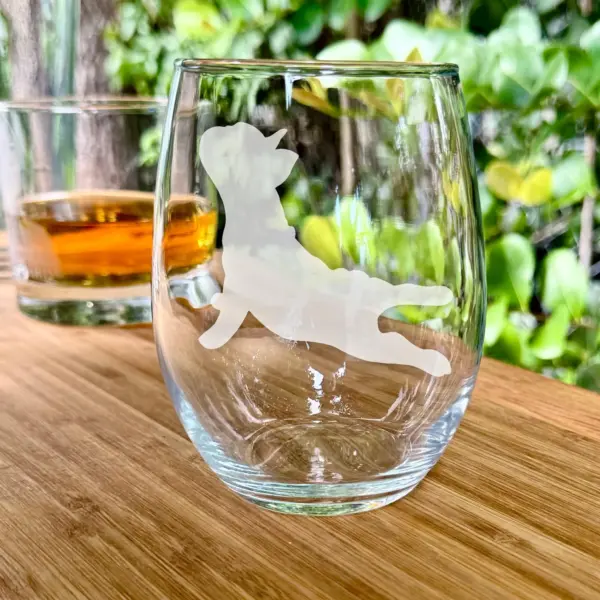 Custom Engraved French Bulldog Whiskey, Beer, or Wine Glass | Personalized Dog Memorial Gift | Pet Lover Keepsake | Dog Mom & Dad Glass Gift - Image 4