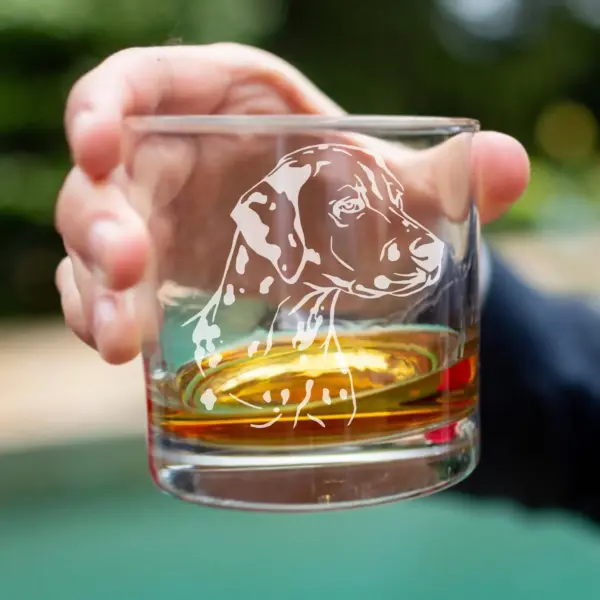 Personalized Dalmatian Dog Engraved Glass - Custom Whiskey, Wine, or Beer Glass | Pet Memorial, Dog Mom & Dad Gift, Perfect for Dog Lovers - Image 4
