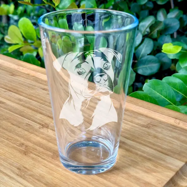 American Pitbull Personalized Engraved Glass - Custom Whiskey, Wine, or Beer Glass- Dog Lover Gift, Pet Memorial, Animal Lover, Dog Mom Gift - Image 5