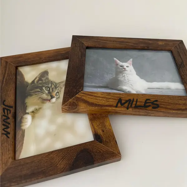 PERSONALIZED Dog Frame ENGRAVED Rustic Wood Custom Dog Picture Frame Photo 4x6 5x7 8x10 Pet Name Photo Frame Dog Memorial Gift Dog Dad - Image 5