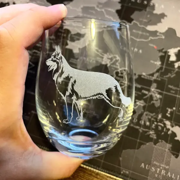 Custom Engraved German Shepherd Whiskey Glass, Wine, Beer Glass Personalized Dog Memorial Gift for Dog Mom,German Shepherd Dog Dad,Pet Lover - Image 5