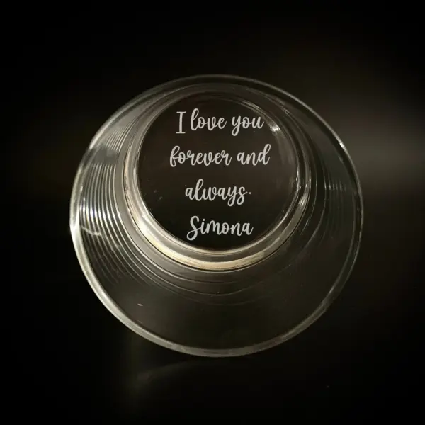 Custom Engraved Whiskey Glass | Personalized Gift for Him | Bottom or Side Engraving | Groomsmen, Dad, Wedding Rocks Glass | Unique Keepsake - Image 5