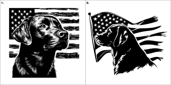 Personalized Labrador Dog Etched Glass – Patriotic Dog Whiskey, Stemless Wine, or Beer Pint Glass – Custom Lab Gift. Gift for Dog Lovers - Image 4