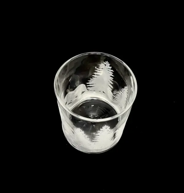 Engraved Bear Whiskey Glass | Custom Forest & Adventure Gift | Mountains Hunter Gift | Outdoors Old Fashioned Rocks Glass - Image 4