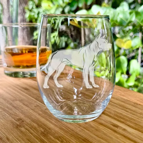 Personalized Pitbull Engraved Glass - Custom Whiskey, Wine, or Beer Glass- Dog Lover Gift, Pet Memorial, Animal Lover, Housewarming, Dog Mom - Image 6